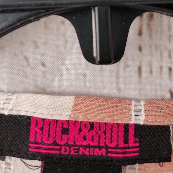 Rock & Roll Cowgirl | Dusty Rose Striped Boho/Southwestern Kimono S XL XXL - Picture 4 of 7